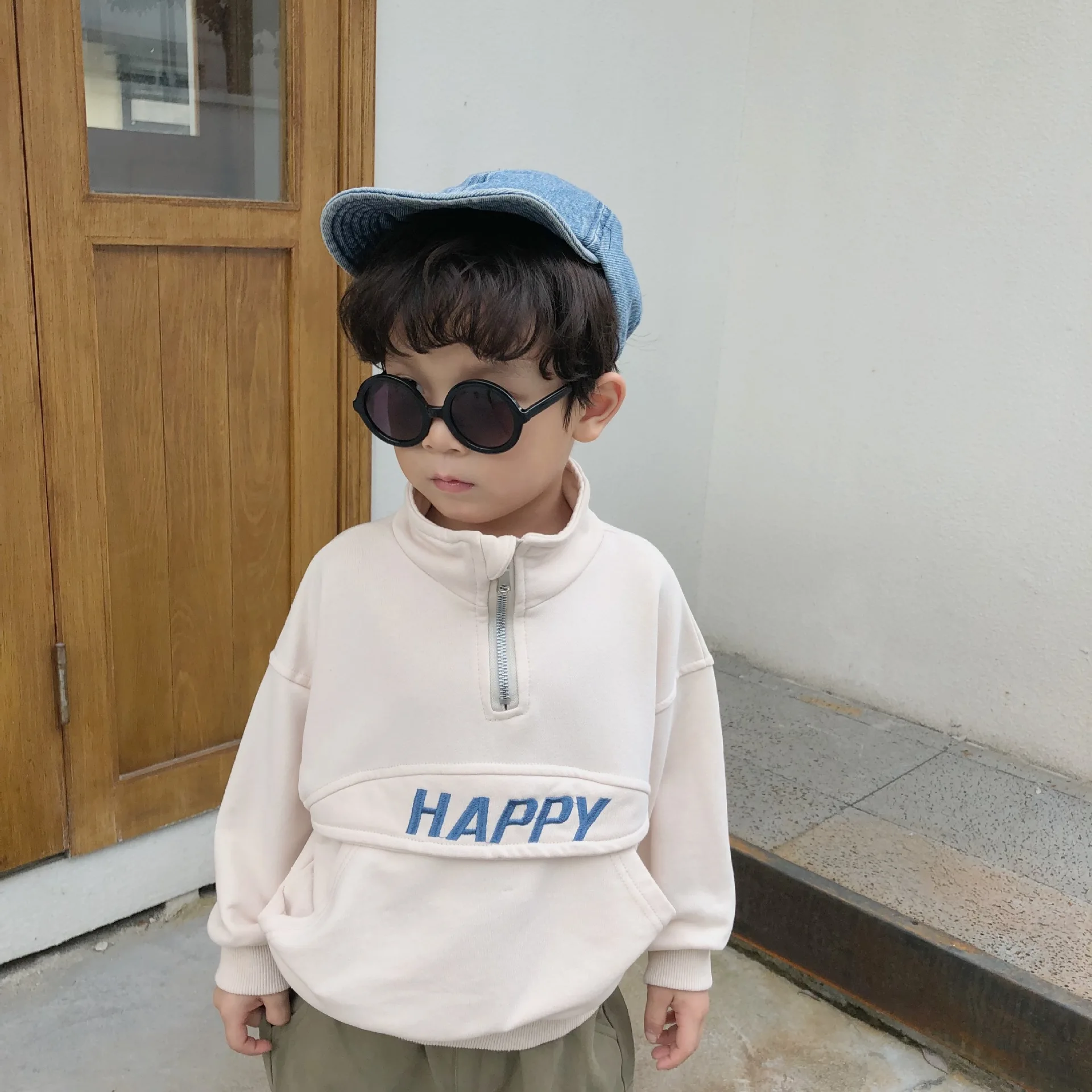 Ранняя осень модные пуловеры с вышивкой для мальчиков детские хлопковые