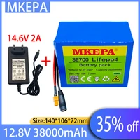 2021 32700 lifepo4 battery 4s3p 12 8v 38ah 4s 40a 100a balanced bms suitable for power ship and 12v ups 14 6v 2a charger