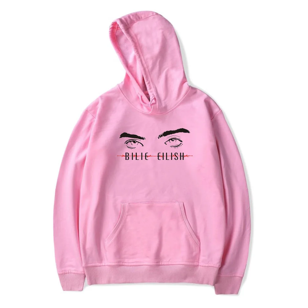 Billie Eilish, толстовка с капюшоном, топы с капюшоном, толстовки, Модные осенние свободные топы, сексуальные K-pops Harajuku топы, свитшоты для женщин и девушек - Цвет: HOODIES