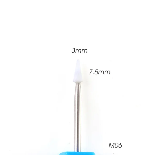 M06 Full Beauty Electric Cutter Manicure Nail Drill Silicone Rubber Ceramic Burr Mills Carbide Pedicure Nail Art Accessories CH065-1 - Цвет: M06