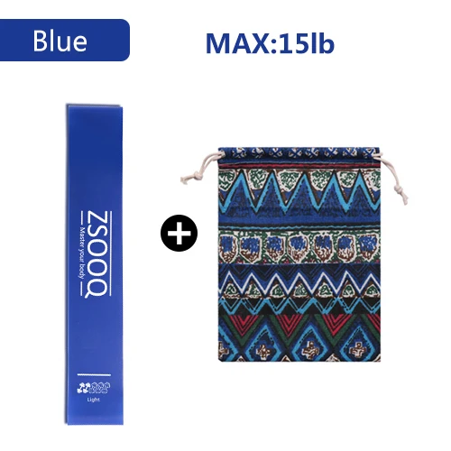 blue with bag Эспандеры для фитнеса эластичная лента для тренировки латексные петли для йоги спортивная резинка для силовых тренировок оборудование для спортзала - Цвет: blue with bag