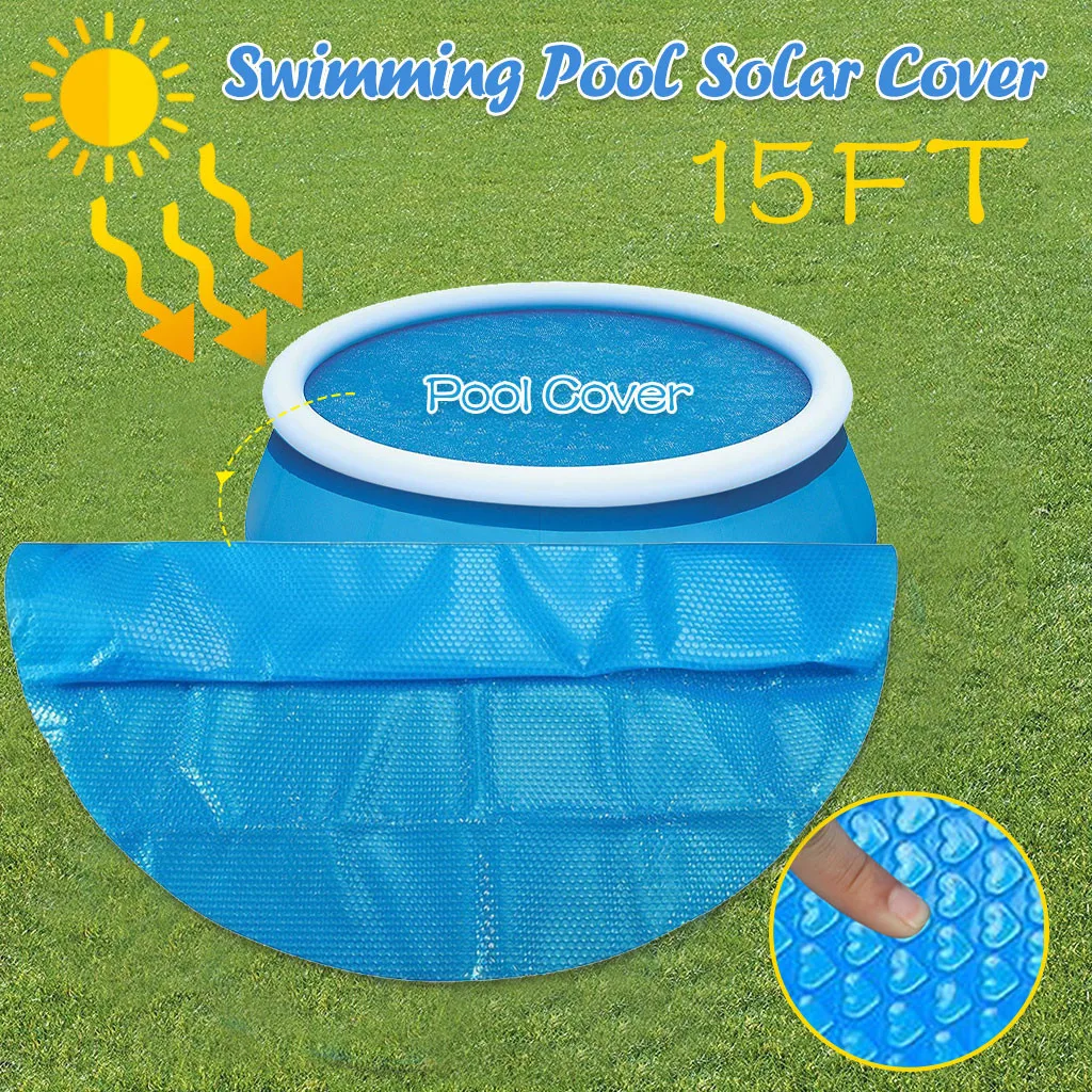 

Round Pool Cover Protector 15ft Foot Above Ground Blue Protection Swimming Pool