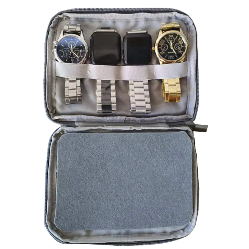 

Multifunction 8 slots Travel Watch Organizer Watch Box Case Watch Holder Watchband Storage Case For Apple Watch band Strap Box