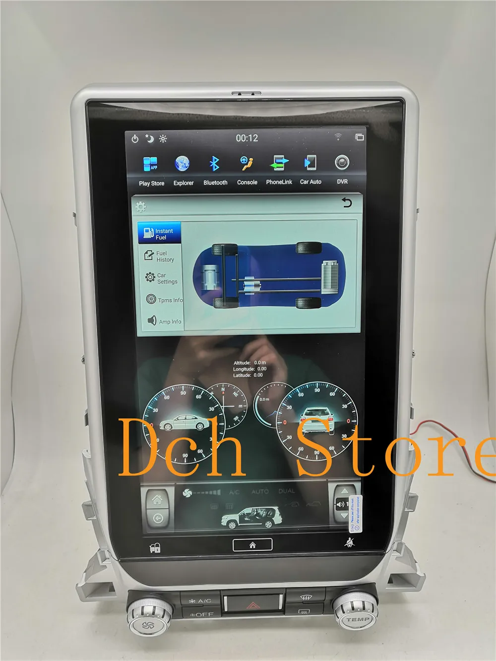 13,6 дюймов вертикальный tesla стиль Android автомобильный DVD gps навигатор для Toyota LandCruiser land cruiser LC200 PX6