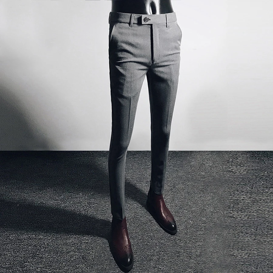 Мужские деловые брюки Pantalones черные классические | Мужская одежда