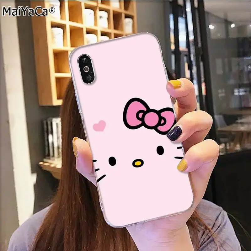 14 MaiYaCa Горячая модная hello kitty на продажу аксессуары для телефонов Чехол для iphone 11 pro 8 7 66S Plus X 5S SE XR XS MAX - Цвет: 14