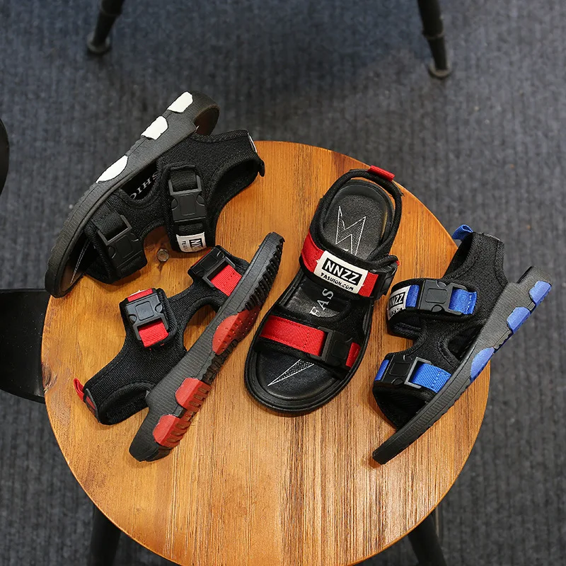 Сандалии для мальчиков 2020 летняя детская пляжная обувь дышащие сетчатые