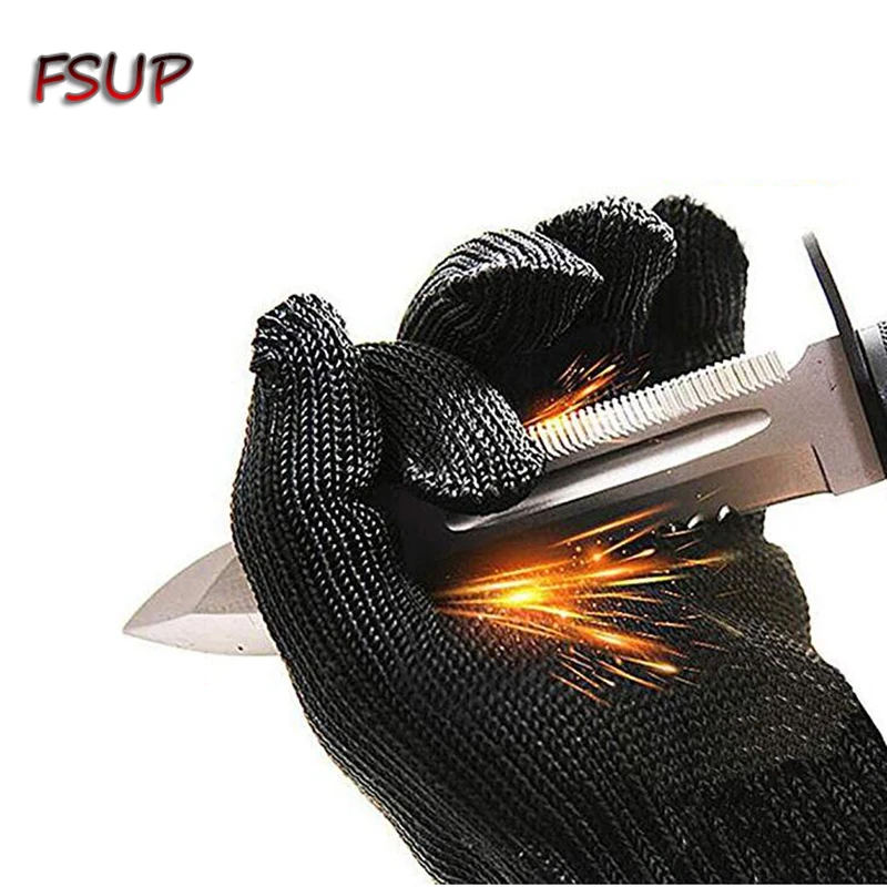 Защитные перчатки/перчатки для пищевой промышленности/черные металлические