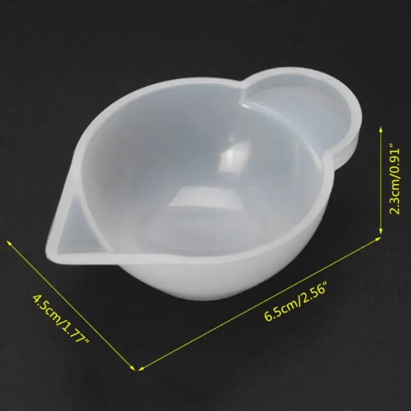 

Clear Reusable Silicone Measuring Cups Mixing Liquid Epoxy Resin Distribution Tools Casting Jewelry Making DIY