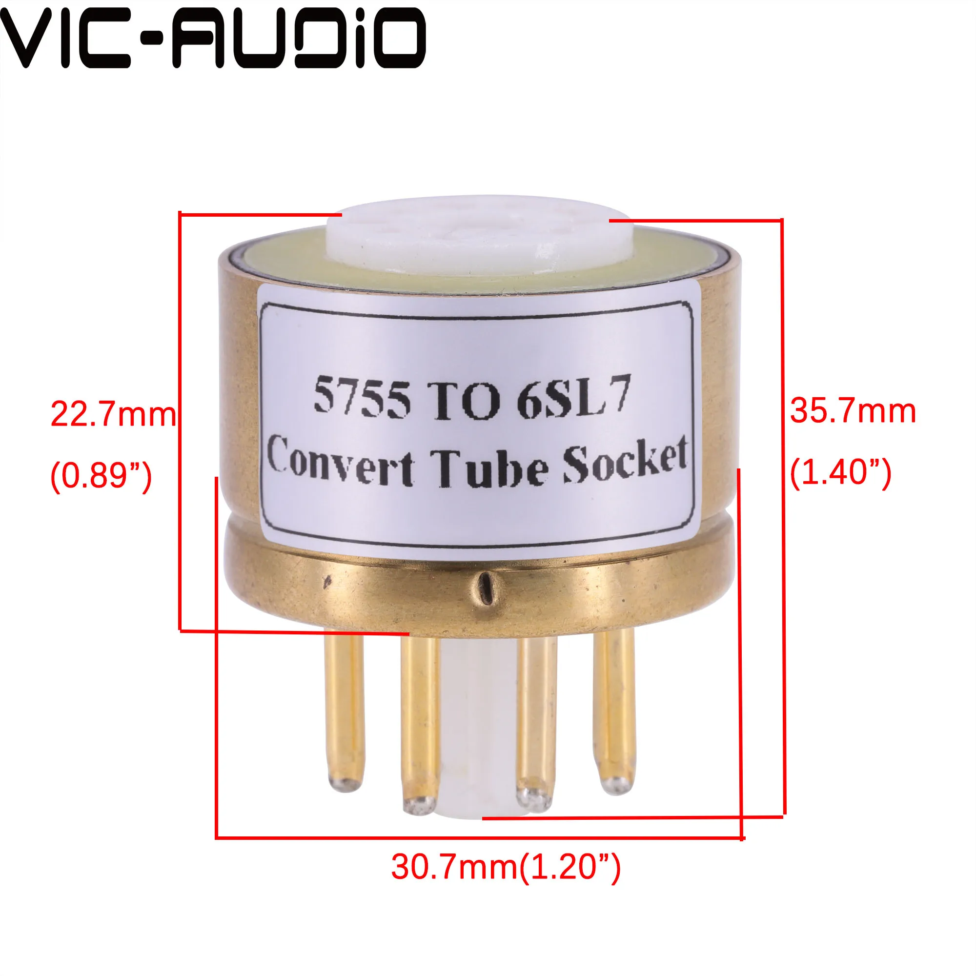 1 шт. 5755 дюйма WE420A (сверху) до 6SN7 6SL7 6N9P (снизу) от 9 8 контактов трубка сделай сам |