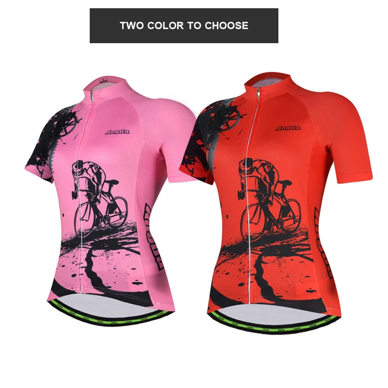 Aogda летний женский велосипедный трикотажный комплект Maillot Ciclismo с коротким