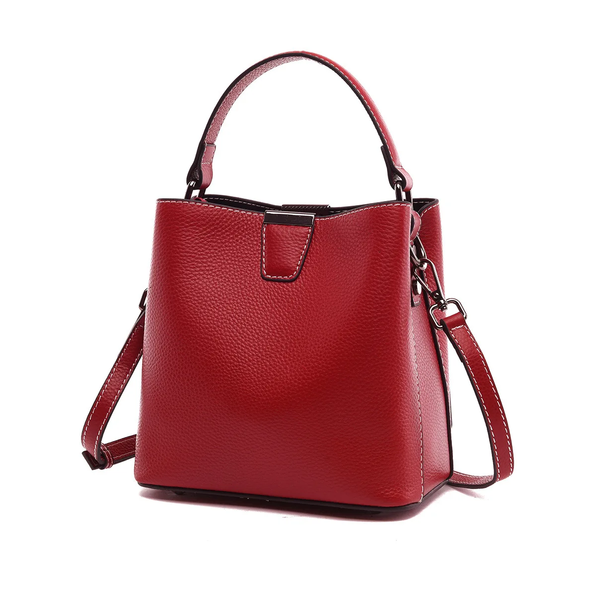 

2021 new fashion female bag casual messenger bag leather shoulder bag large capacity simple and versatile handbag