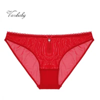 varsbaby ladies sexy big red transparent briefs low rise see through bow solid s xxl panties