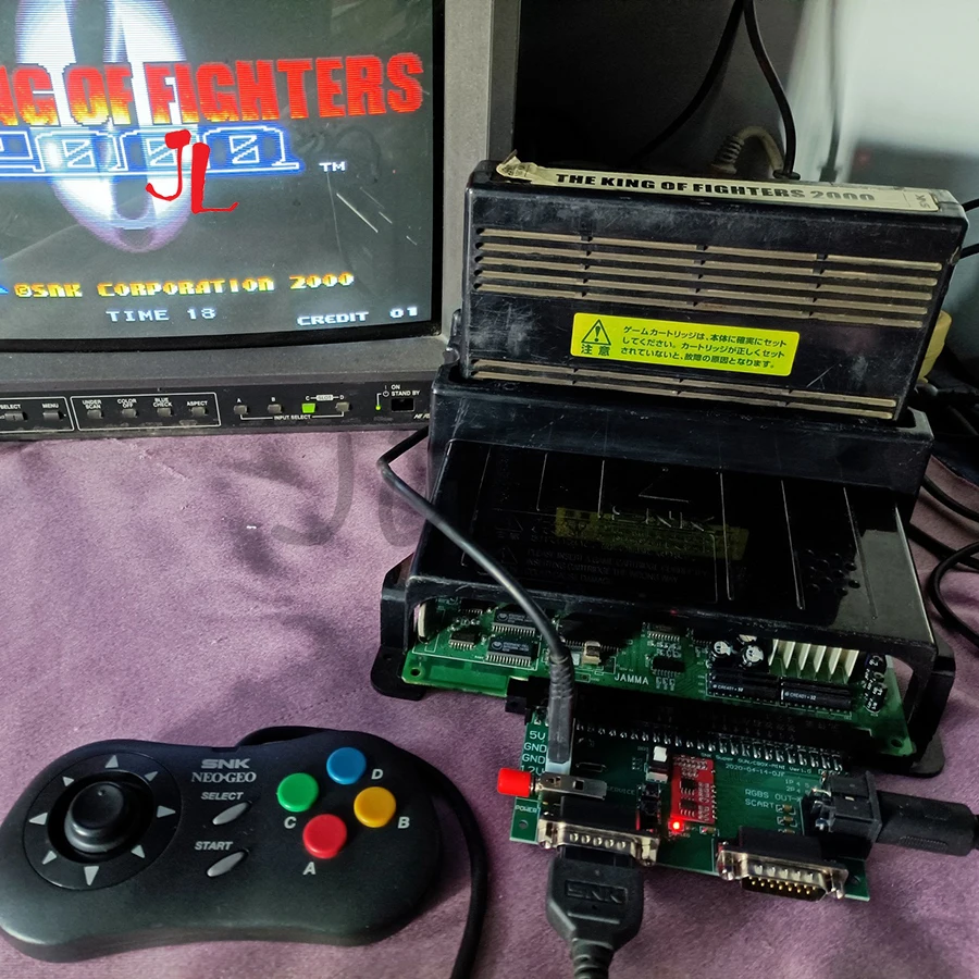 Super Gun JAMMA CBOX преобразователь 12 В в SNK Joypad DB15 геймпад с поддержкой вывода RGBS/SCART для