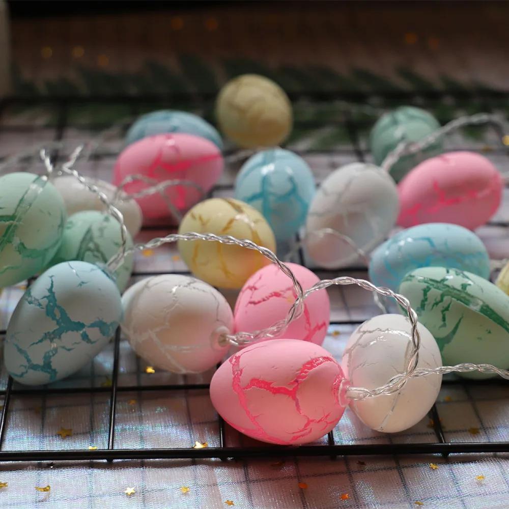 

10/20/30LED Easter Egg Led Light Bunny Rabbit String Fair Lights For Easter Party Wedding Decoration Easter Decorations For Home