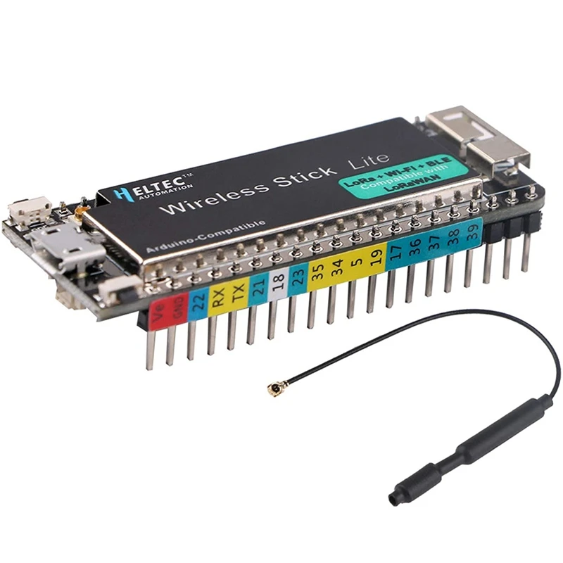 

Макетная плата H ELTEC AUTOMATION ESP32 SX1276 ESP32-PICO-D4 esp32 LoRa Wireless Stick lite с антенной 868/915 МГц