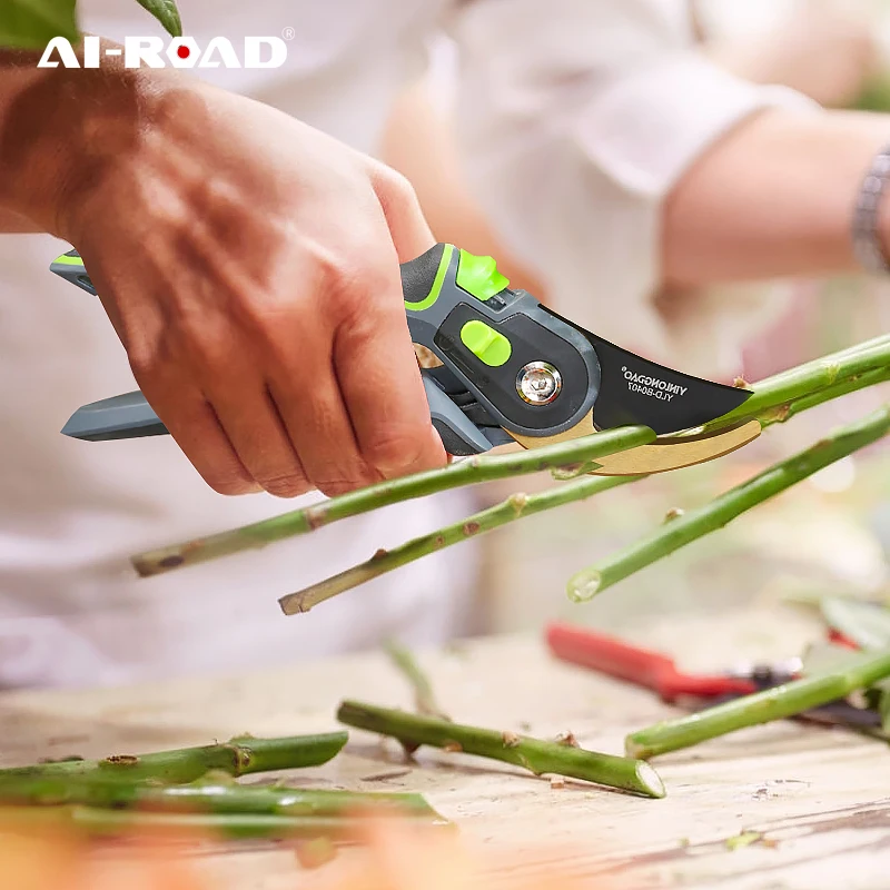 

AI-ROAD With Lock Garden Prunch Shear Branch Pruner Scissor Fruit Cutter Sharp Tree Grafting Trimmer Home Hand Tool
