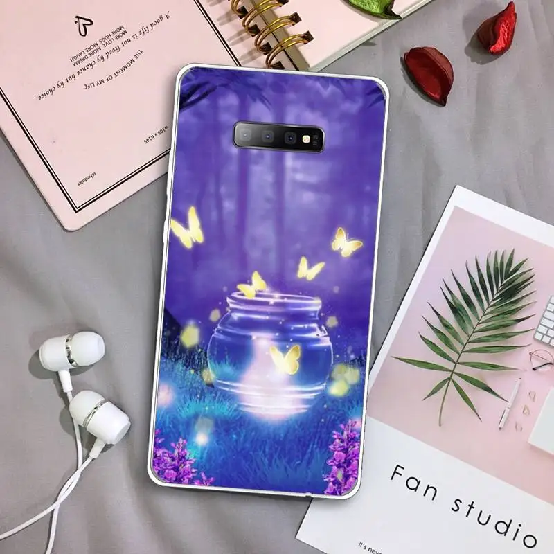 

Phone Case Transparent For Samsung Galaxy S A 5 7 8 9 2015 20 edge plus 10 e lite 2019 evil eye pattern space Alien universe
