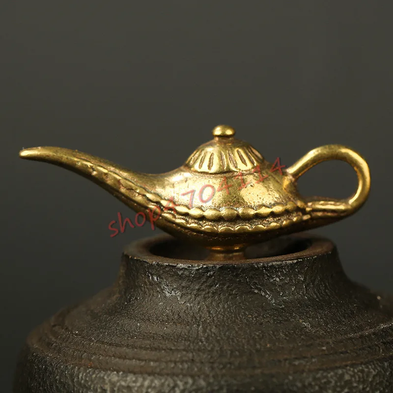 Креативная Чистая латунь волшебная лампа небольшие украшения изысканные