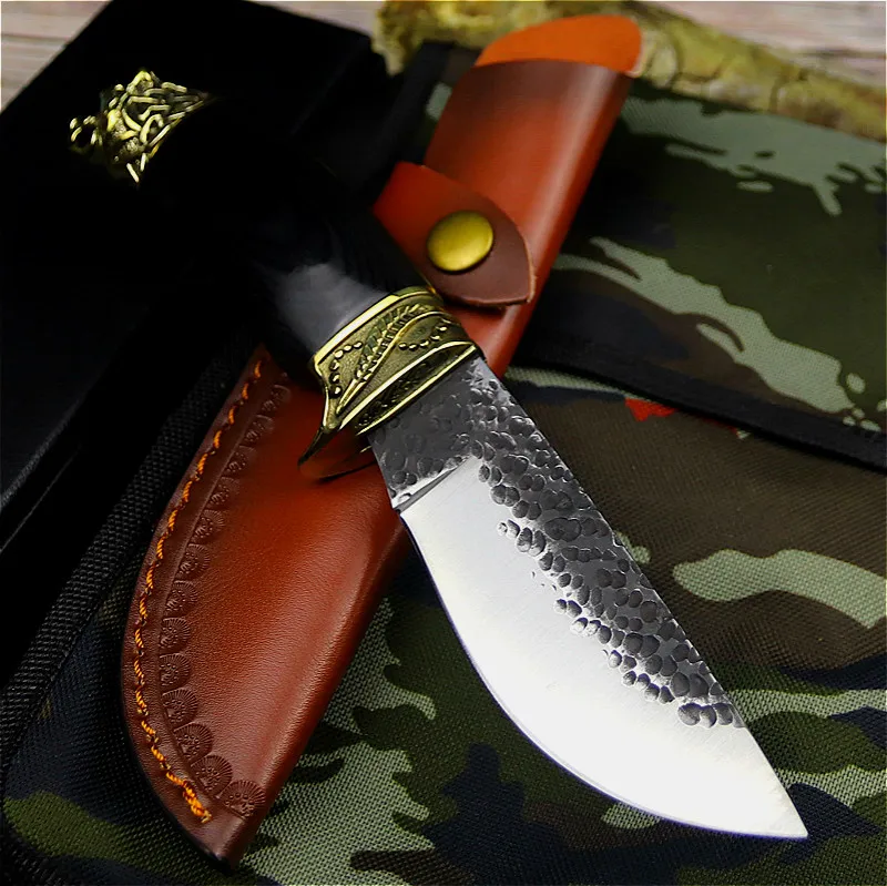 PEGASI охотничий нож из высокоуглеродистой стали с латунной ручкой высокопрочный