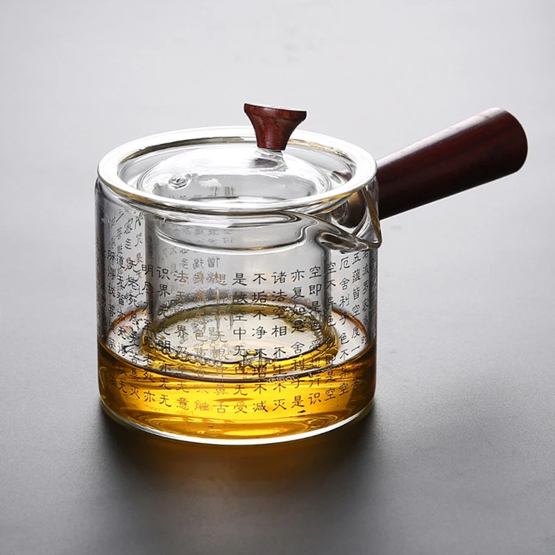 

JIEWU Health Handmade Glass Teapot Heat-resistant Boutique Chinese Character Teapot New Office Home Tea Set Accessories