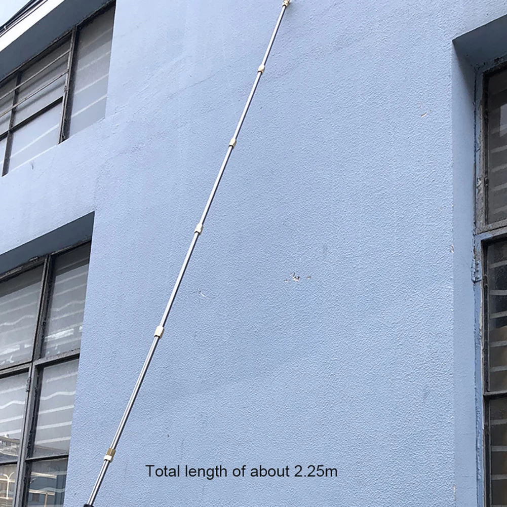 

6pcs/set Car Pressure Washer Extension Wand Set 7.5 ft Replacement Lance 4000PSI 1/4" Thread Ends Car Water Gun Accessories