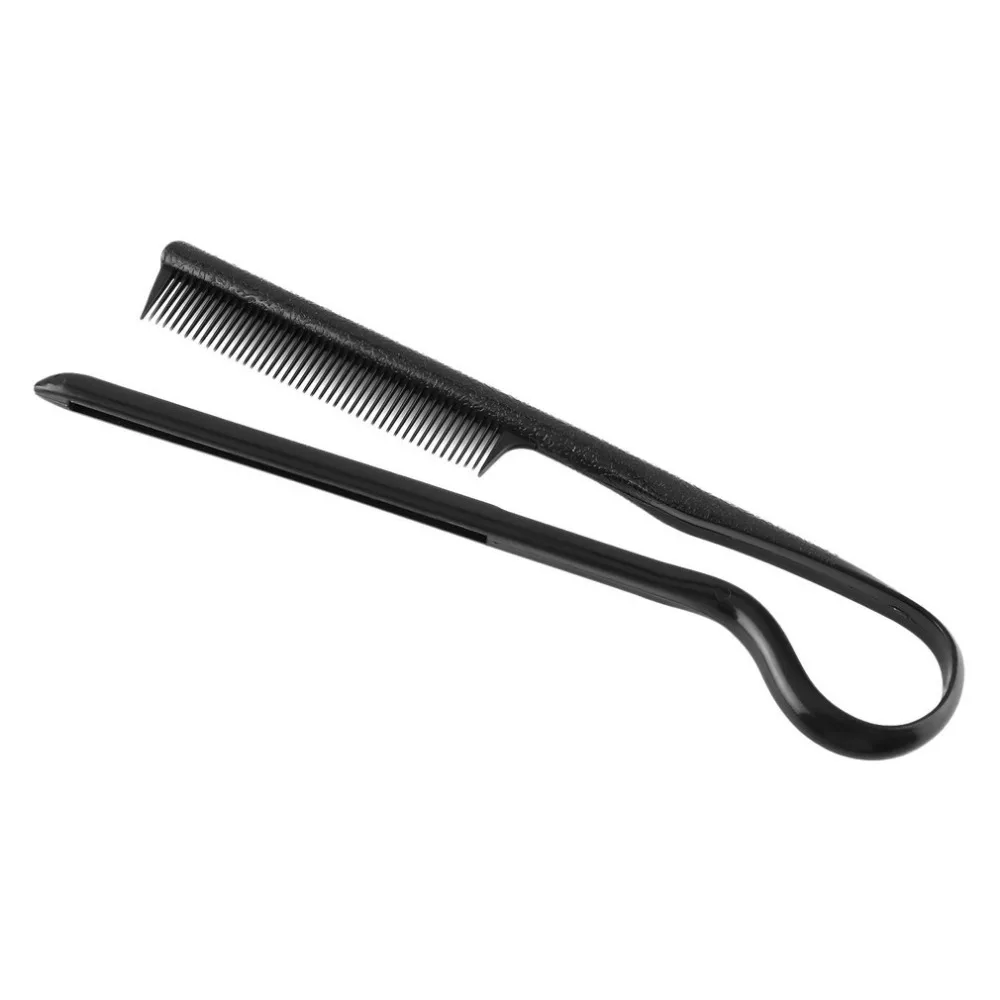 

2018 new Comb DIY Styling Straightening V Comb Clip-Type Hairdressing Hair Straightener with black color Fashion dropshipping