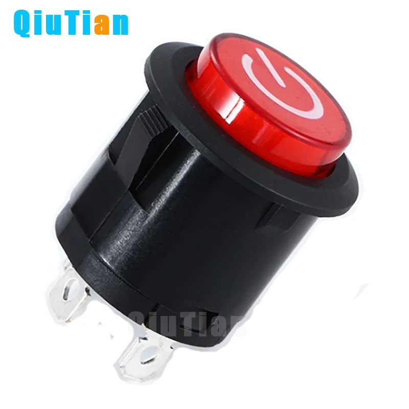 Питание 3-контактный фиксатор/самоблокирующийся Светящийся красный пластиковый