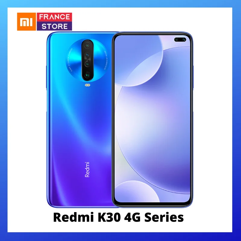 Blue 64GB Xiaomi Redmi K30 4G серия предпродажный Snapdragon 730G 1201Hz жидкий дисплей NFC ИК-контроль 6,67 “экран 5G серия открытые продажи в - Цвет: Blue 64GB