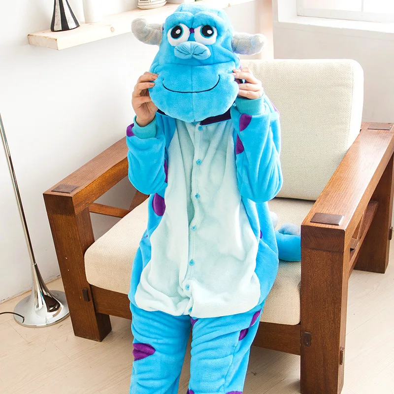 

James p. Sullivan Onesie pajamas Sully Cosplay Carnival Halloween clothes unisex adult animal onesies