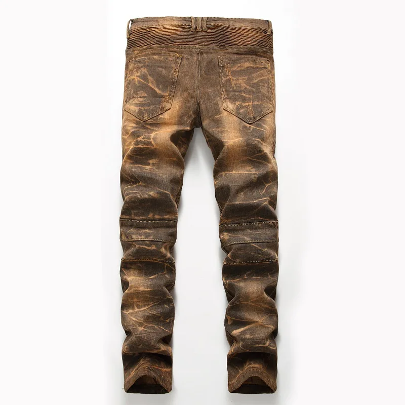 

New Jeans for men Men's pants Straight jeans trendy men's personality trousers