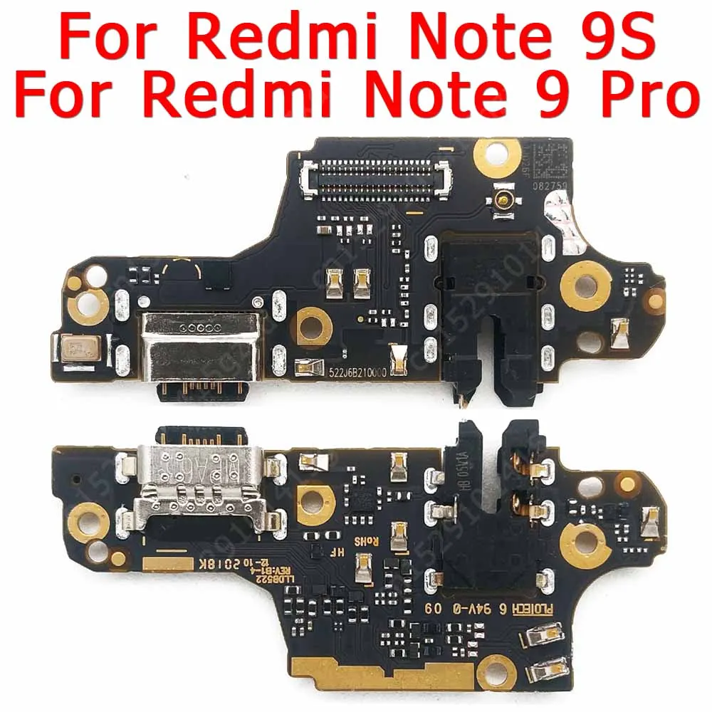 

Original charging port for xiaomi redmi note 9 pro s 9s 9pro usb charge board pcb socket connector flex replacement spare parts