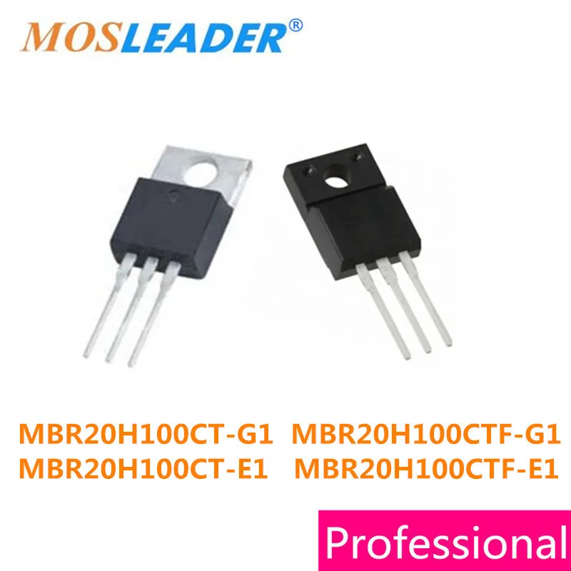 

Mosleader 50pcs TO220 MBR20H100CT-G1 MBR20H100CT-E1 TO220F MBR20H100CTF-G1 MBR20H100CTF-E1 High quality