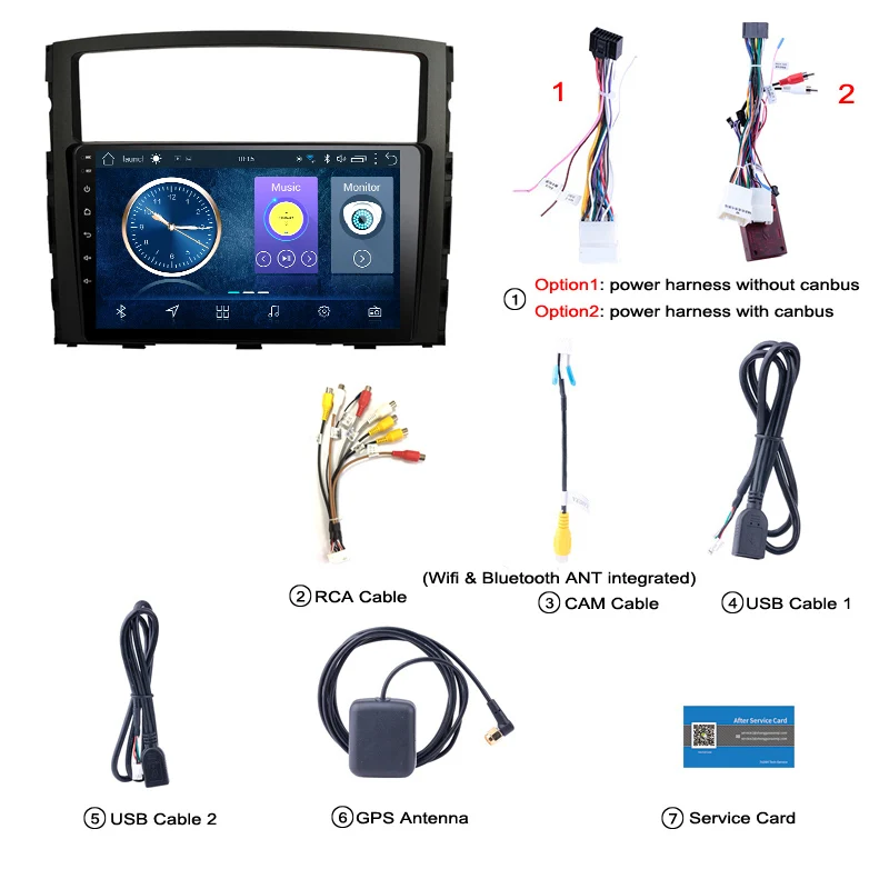 9 дюймов Android 1 автомобильный dvd gps навигатор для Mitsubishi Pajero 2006 2014 мультимедийная