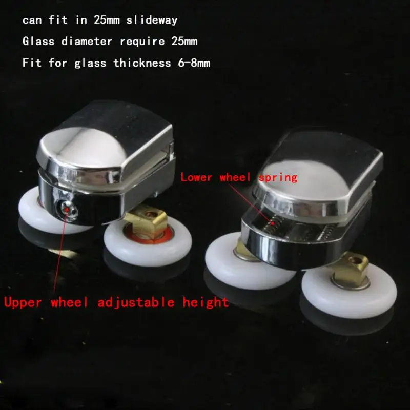 Ролики для раздвижных дверей душевых кабин 25 мм 2 шт./компл. | Обустройство дома