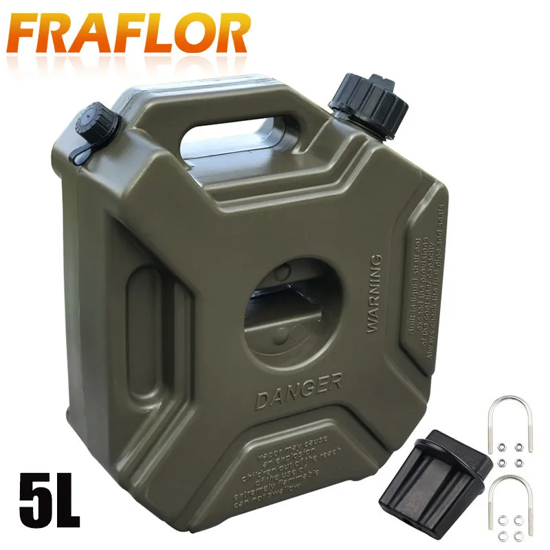 Уникальные 5л черные зеленые банки топливный бак Jerrycan запасные пластиковые