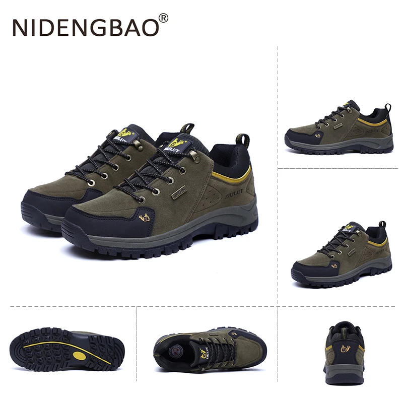 Мужская обувь для активного отдыха нескользящая зимняя с мехом альпинизма и