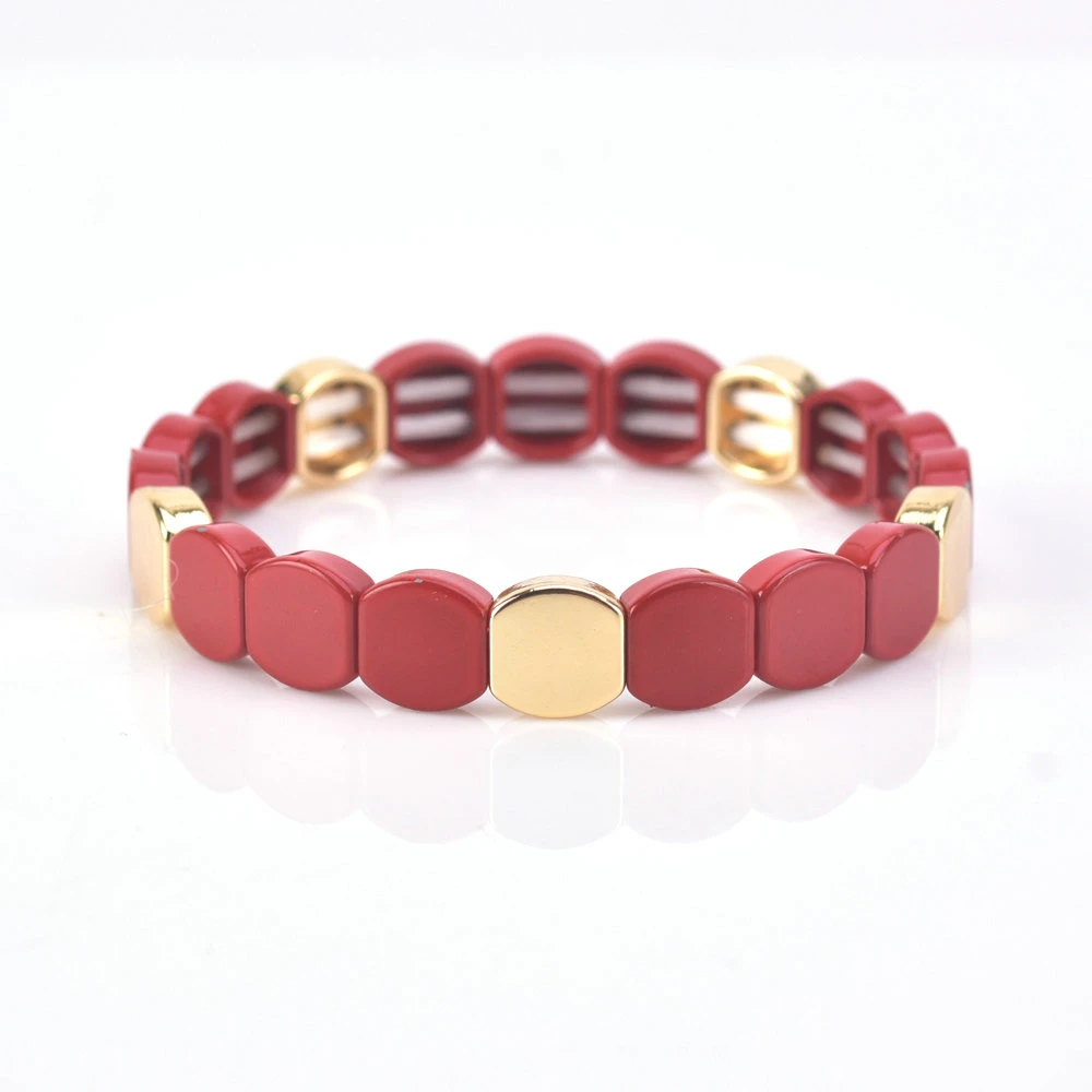 KSRA богемные радужные браслеты ручной работы для женщин плиточный браслет