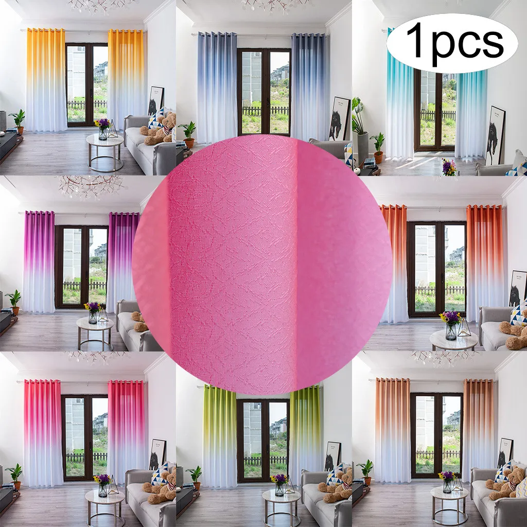 Шторы для комнаты оконные шторы спальни гостиной затемненные 1 шт. градиентные