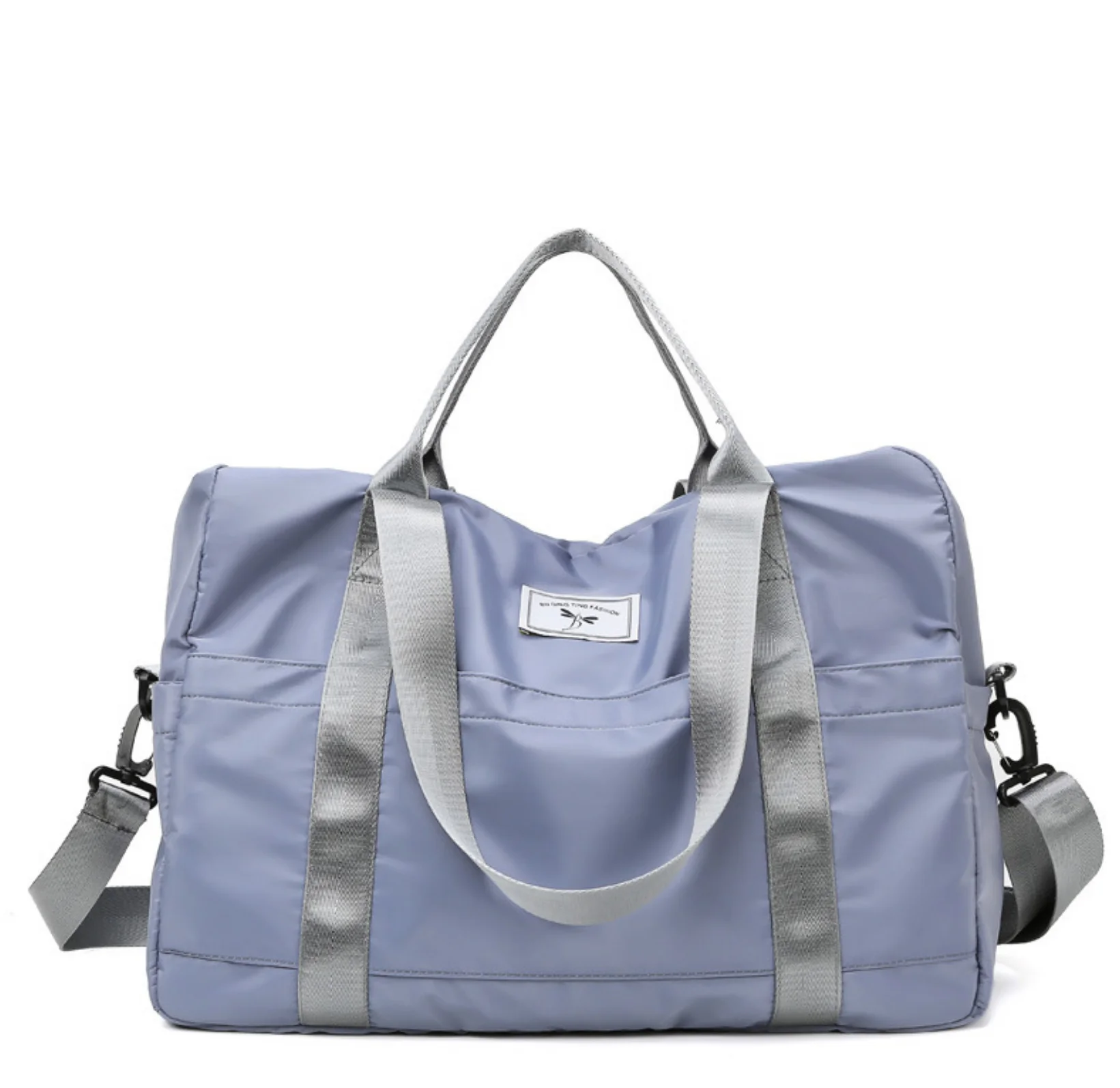 Сумка для фитнеса Черная Спортивная женщин отсек обуви водонепроницаемые