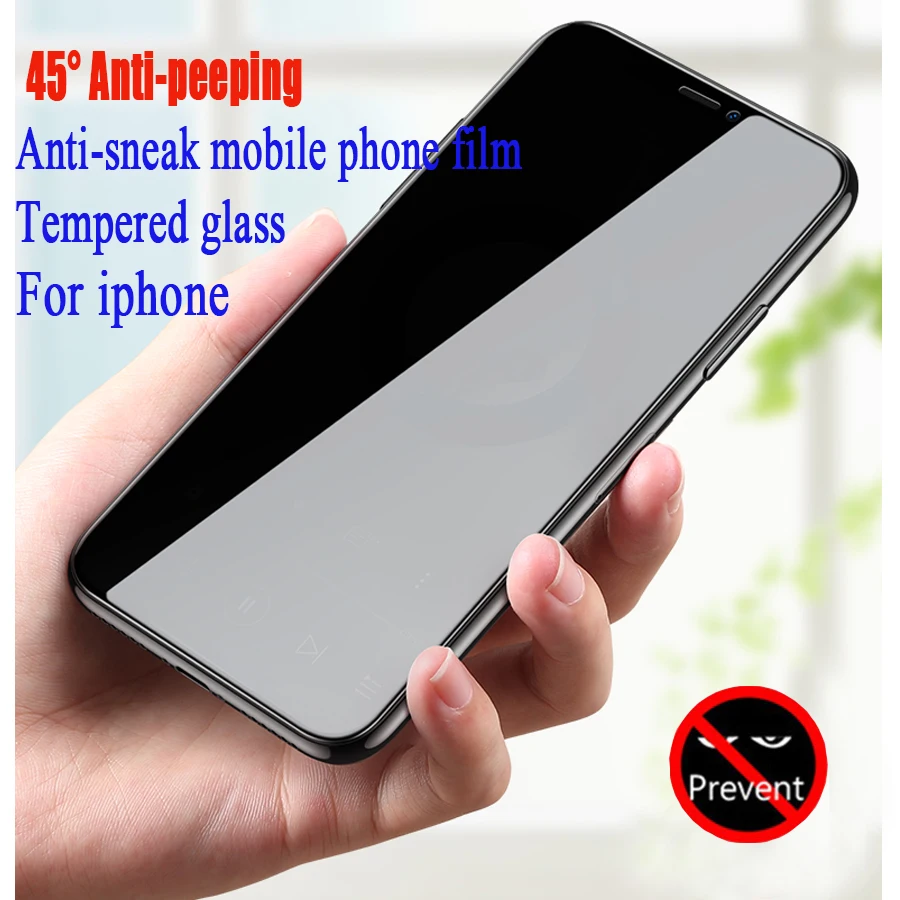 Пленка для защиты конфиденциальности защита экрана iPhone X Xr Xs Max XAnti-peep защитный