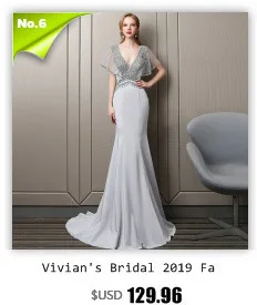 Vivian's Bridal темно-синее вечернее платье трапециевидной формы без рукавов с v-образным вырезом длинное платье для выпускного вечера Вечернее платье