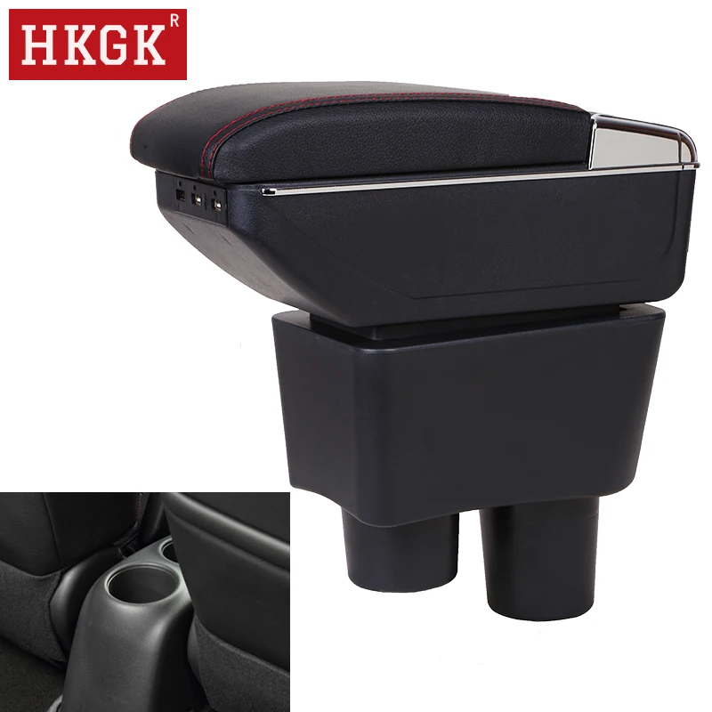 Двухслойный подлокотник для nissan almera вращающийся центральный с usb зарядкой и