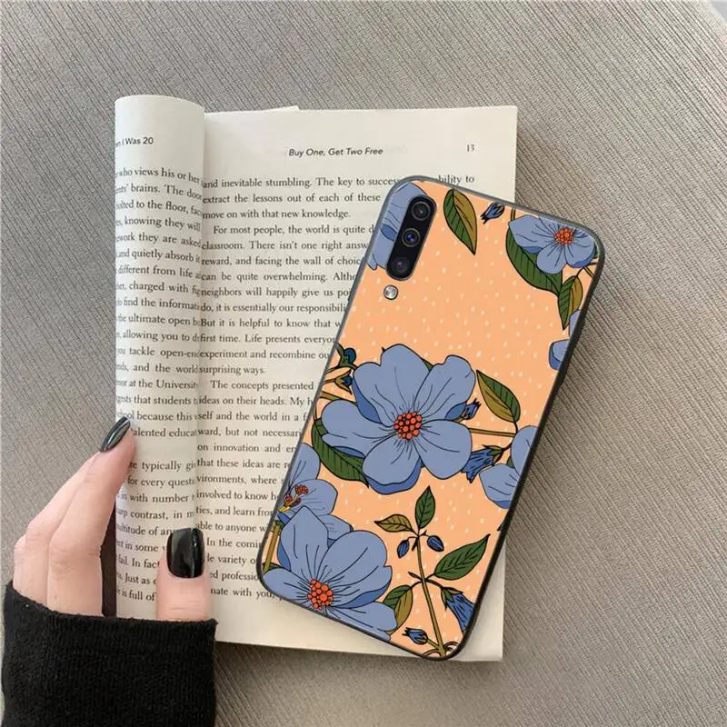 

Premium texture flower Phone Case For Samsung Galaxy M10 20 30 A 40 50 70 71 6S A2 A6 A9 2018 J7 CORE PLUS STAR S10 5G C8