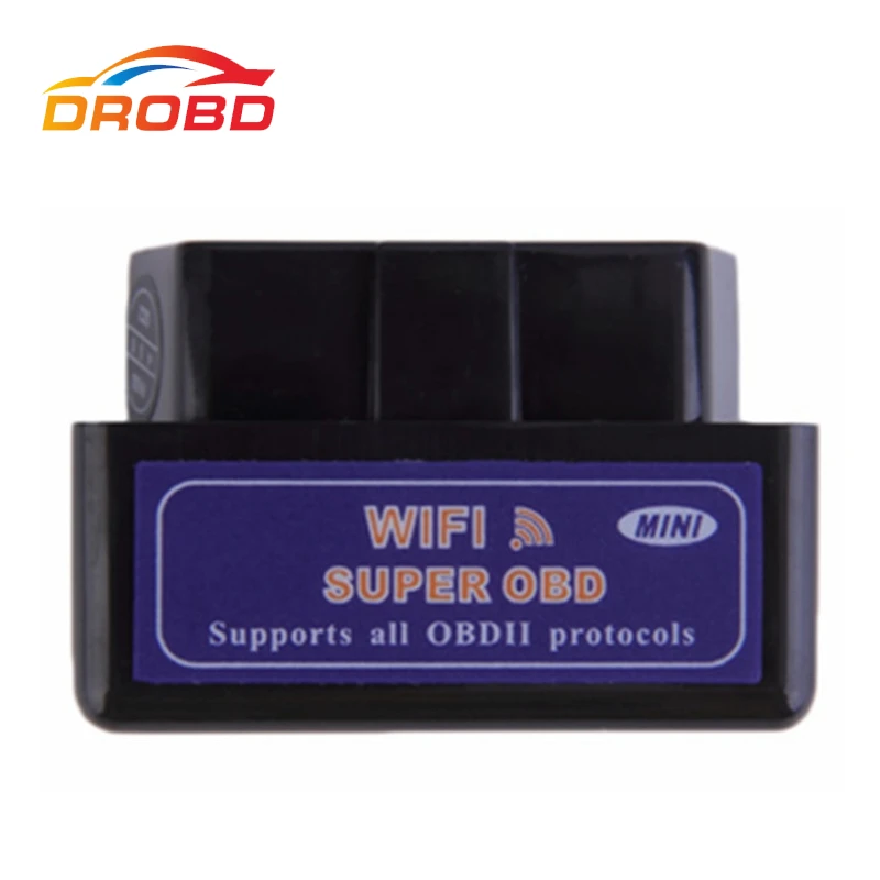 

Newest Black Mini WiFi ELM327 V1.5 OBD2 Car Auto Diagnostic Scan Tool Code Reader ELM 327 Wifi For iPhone/iPad For iPod/Android