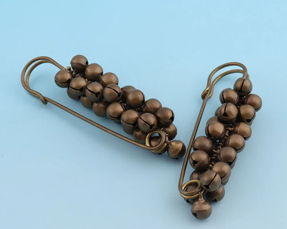 Античная латунная Защитная булавка 75 мм булавки для белья Kilt на спину