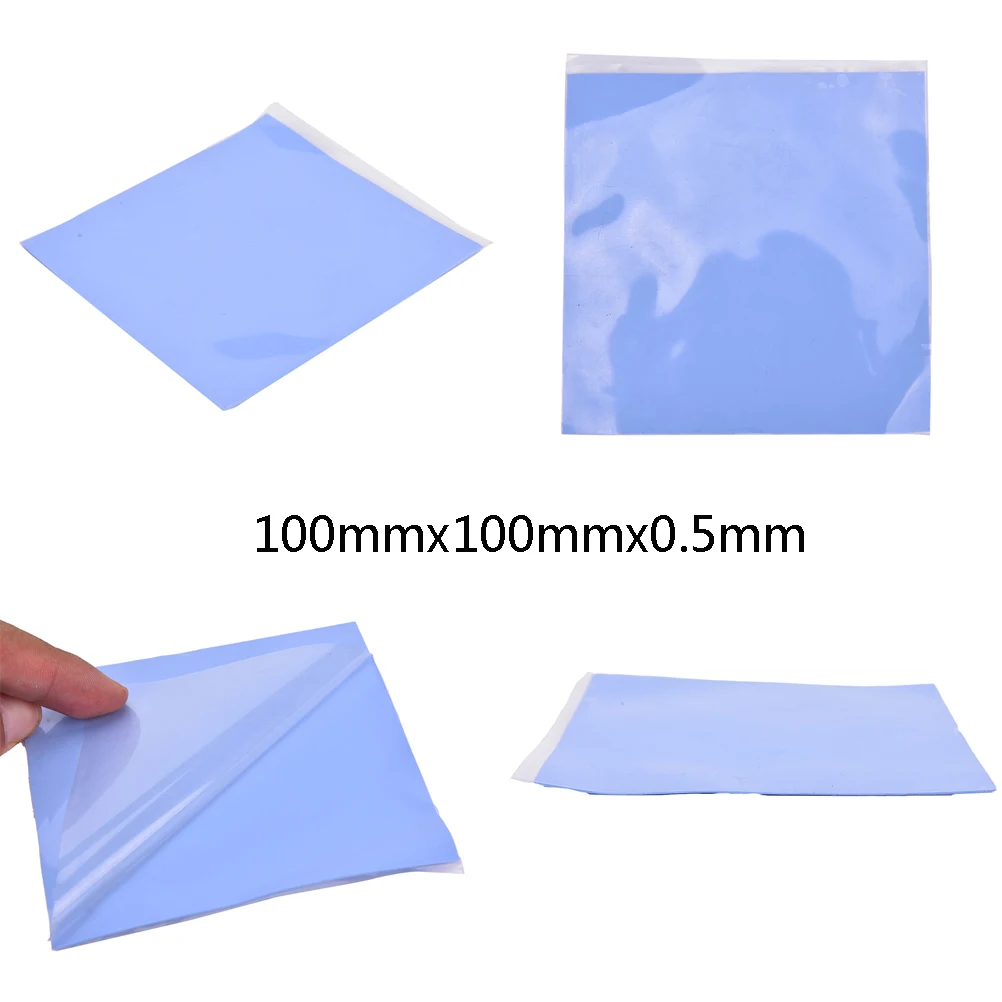 

Thermal Pad GPU CPU Heatsink Cooling Conductive Silicone Pad Thermal Grease Cooling Pad for CPU GPU Heat Sinks 100mm*100mm*0.5mm