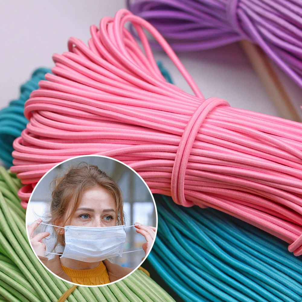 2 5 мм Красочные высокоэластичные резинки веревка резиновая лента линия спандекс