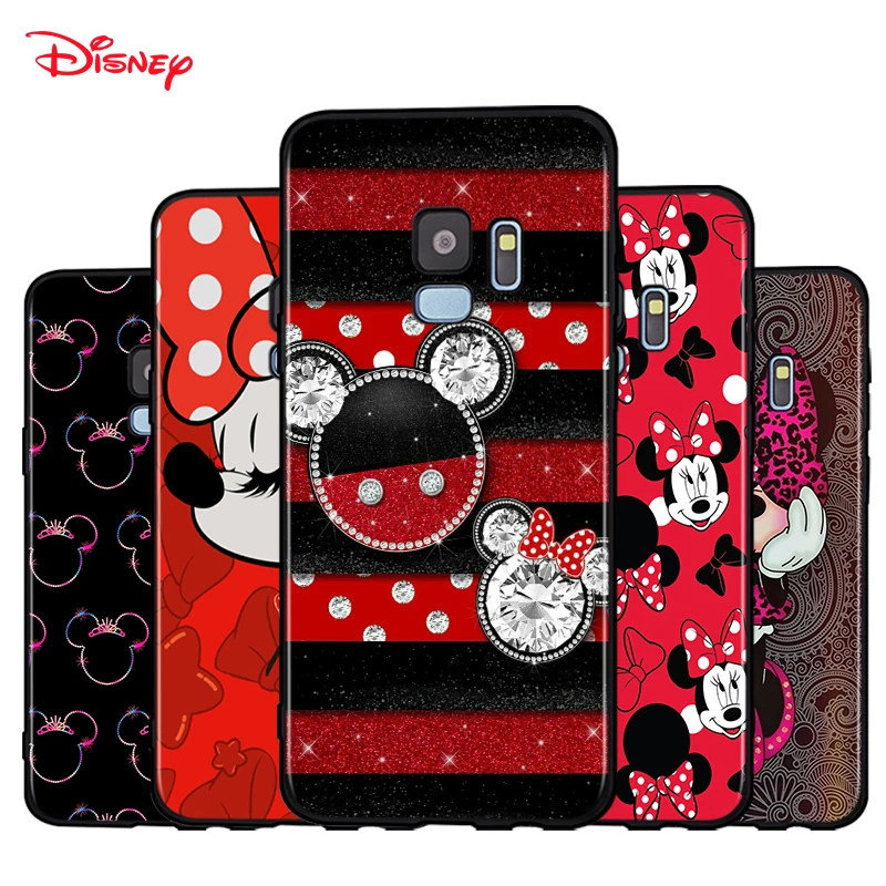 

Silicone Cover Disney Minnie Bow For Samsung Galaxy A9 A8 A7 A6 A6S A8S Plus A5 A3 A02 Star 2018 2017 Phone Case