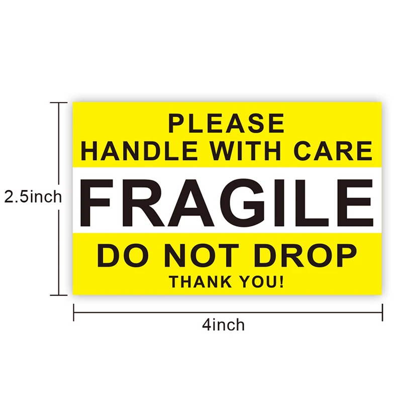 

500PCS Fragile Stickers The Goods Please Handle With Care Warning Labels DIY